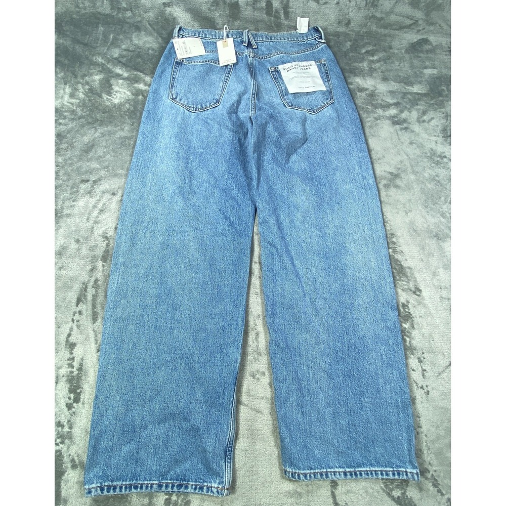 Good American Jeans Womens 2 26 Baggy Low Rise Wide Leg Straight Standard NEW - Picture 8 of 9